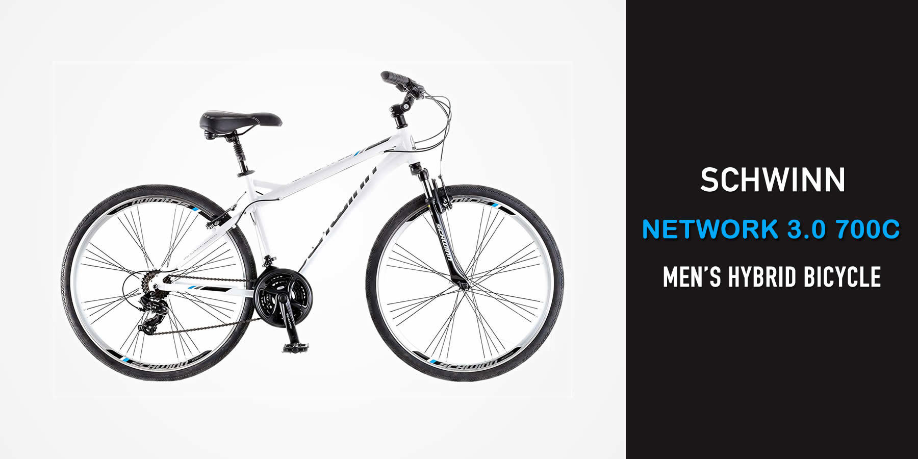 men's schwinn network 1.0 700c hybrid commuter bike