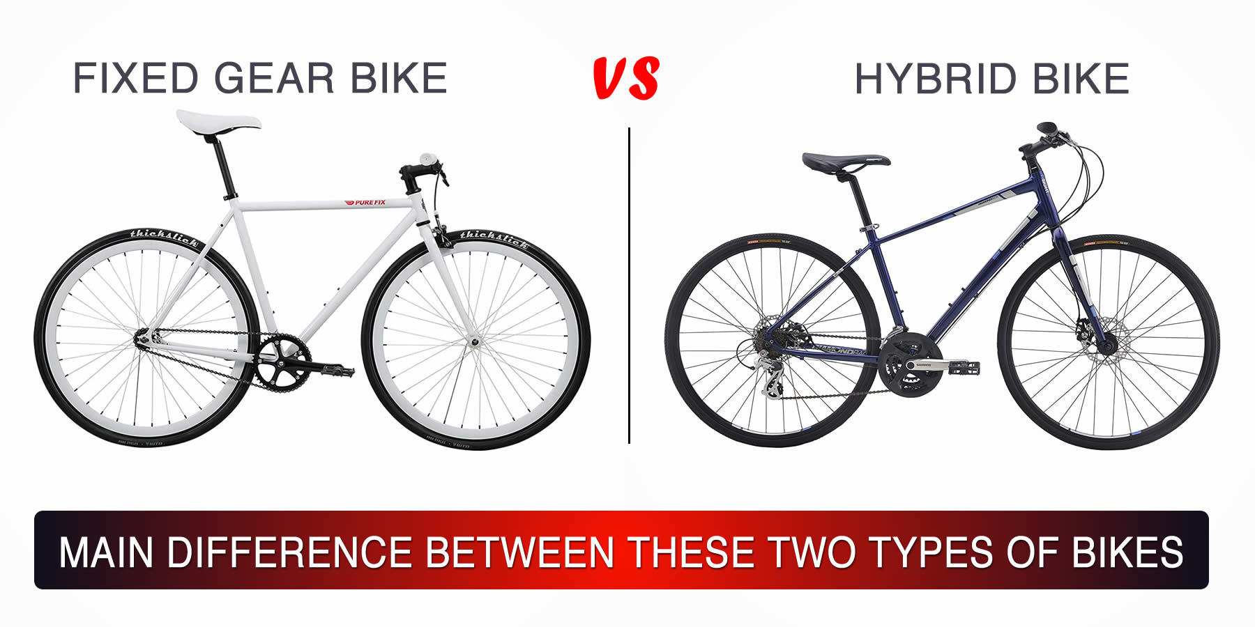 different types of hybrid bikes